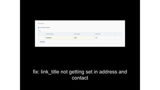 ﬁx: link_title not getting set in address and
contact
 