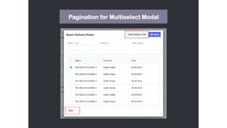 Pagination for Multiselect Modal
 