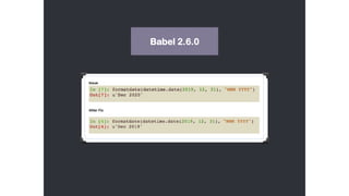Babel 2.6.0
 