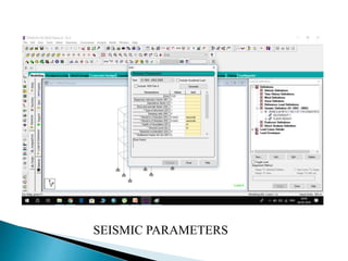 SEISMIC PARAMETERS
 