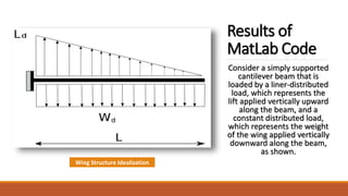 Modeling and Structural Analysis of a Wing [FSI ANSYS&MATLAB] | PPTX