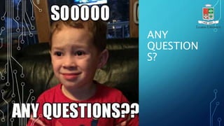 ANY
QUESTION
S?
 