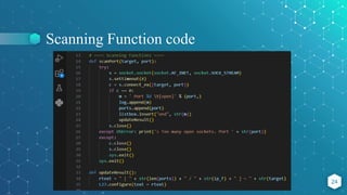 Scanning Function code
24
 