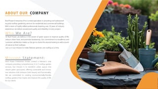 Rooftop Garden Services in Pakistan | Urban Gardening | PDF