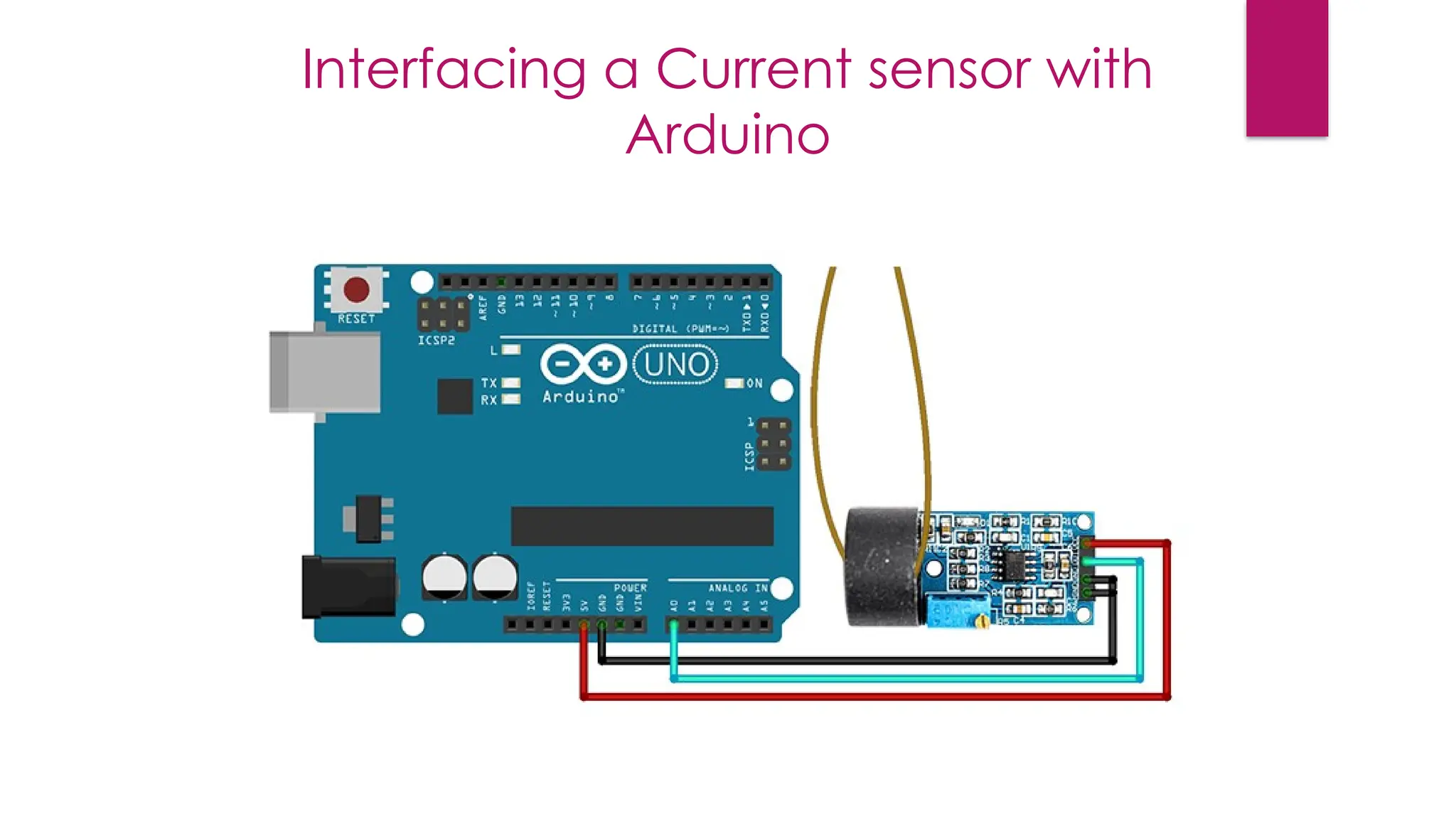 Interfacing a Current sensor with
Arduino
 