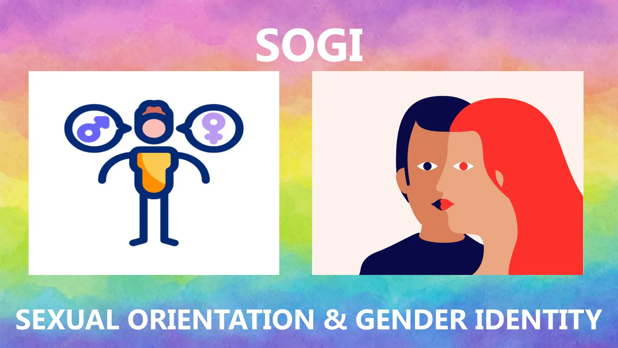 SOGI
SEXUAL ORIENTATION & GENDER IDENTITY
 
