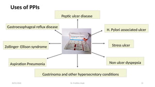 Proton pump inhibitors, Antacids, Anti H.pylori and GERD | PPTX