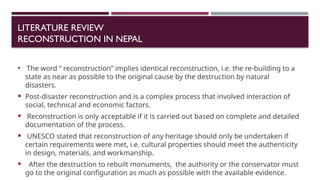 Post-Earthquake Reconstruction of Kasthamandap and Heritage Temples in ...