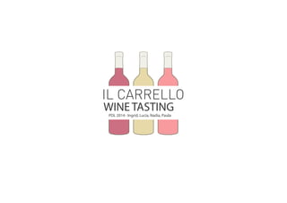whitered rosé
WINE TASTING
PDL 2014 - Ingrid, Lucía, Nadia, Paula
 