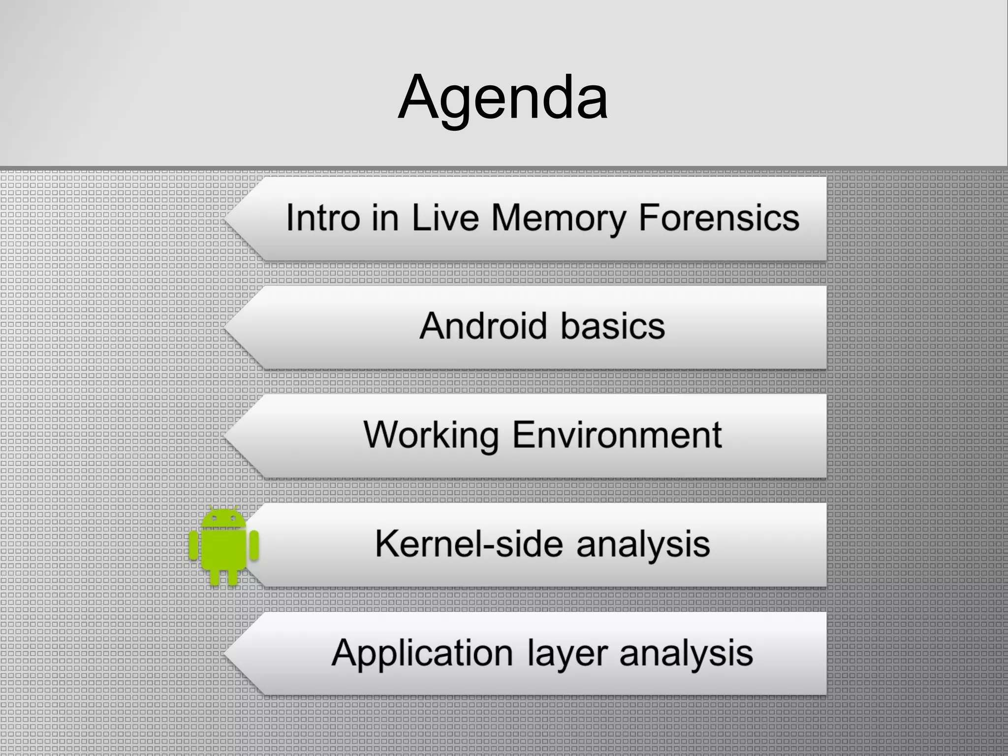 Agenda
 