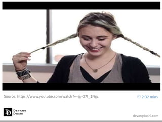 devangdoshi.com
Source: https://www.youtube.com/watch?v=jg-O7f_1Ngc  2:32 mins
 