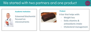 We started with two partners and one product
 