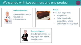 We started with two partners and one product
 