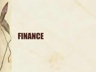 FINANCE 
