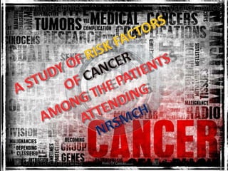 `
Risks Of Cancer
 