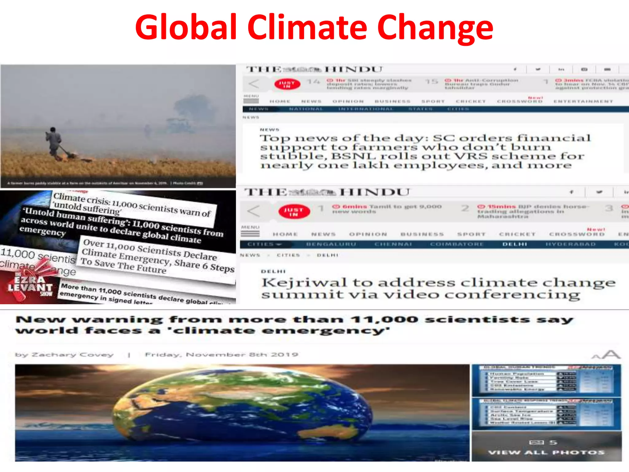 Global Climate Change
 