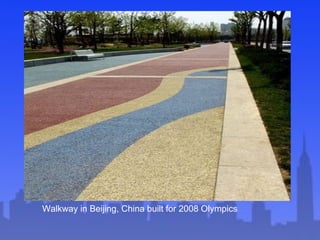 Walkway in Beijing, China built for 2008 Olympics
 