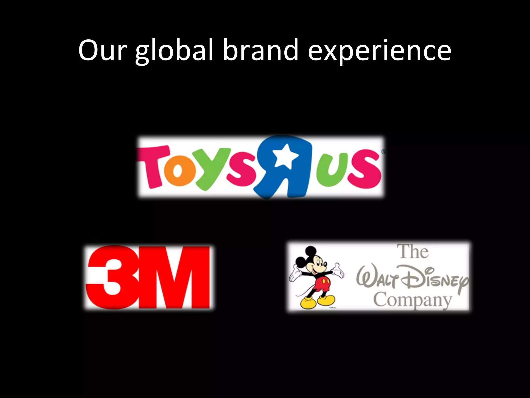 Our global brand experience 