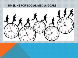 TIMELINE FOR SOCIAL MEDIA/GOALS
 
