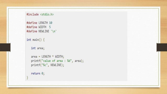 Basic C Structure and related terms with example | PPT
