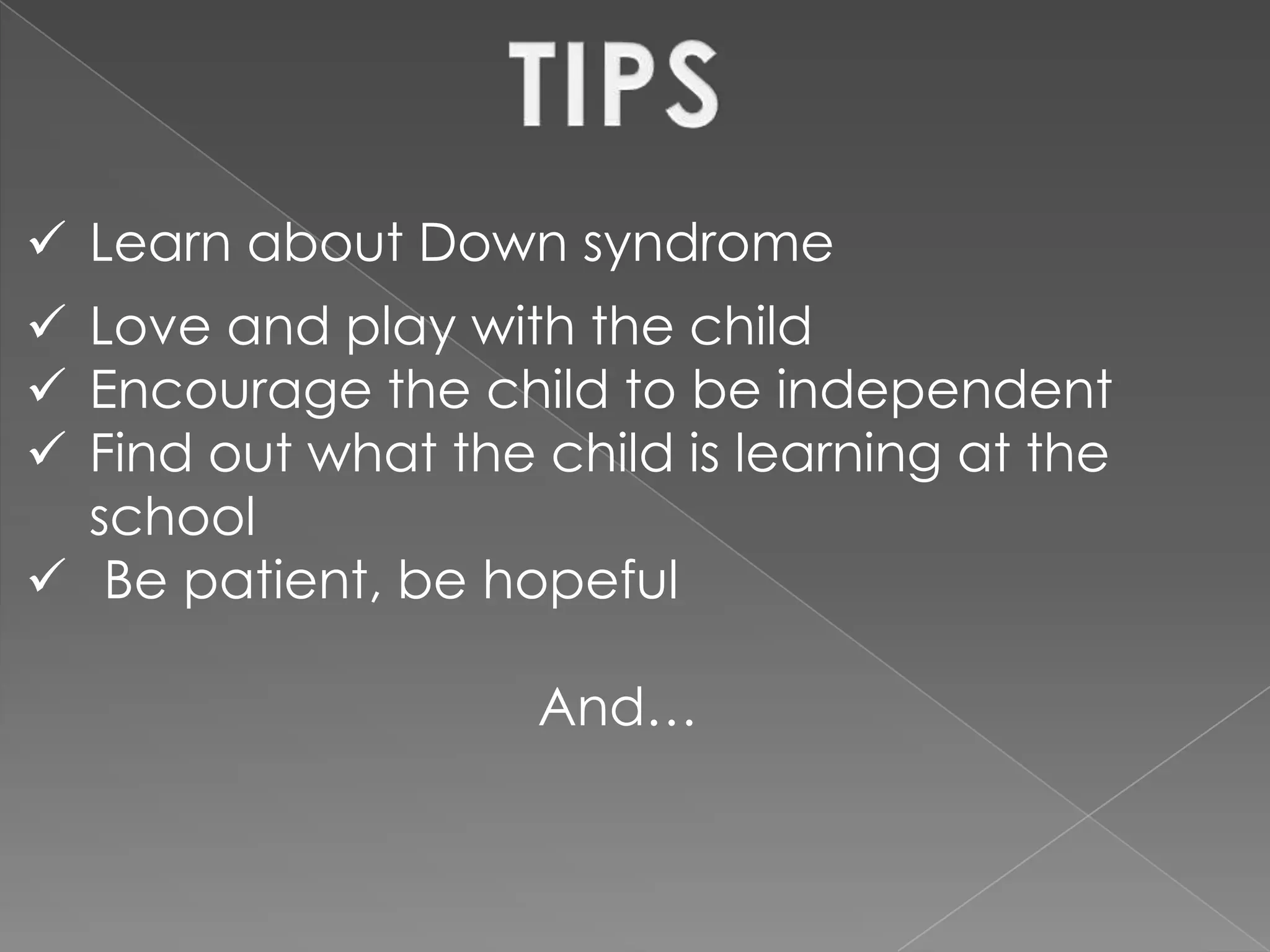 Down Syndrome Presentation | PPTX