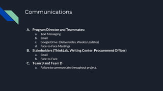 Final Presentation for Project Management | PDF