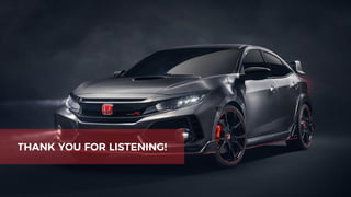 THANK YOU FOR LISTENING!
 