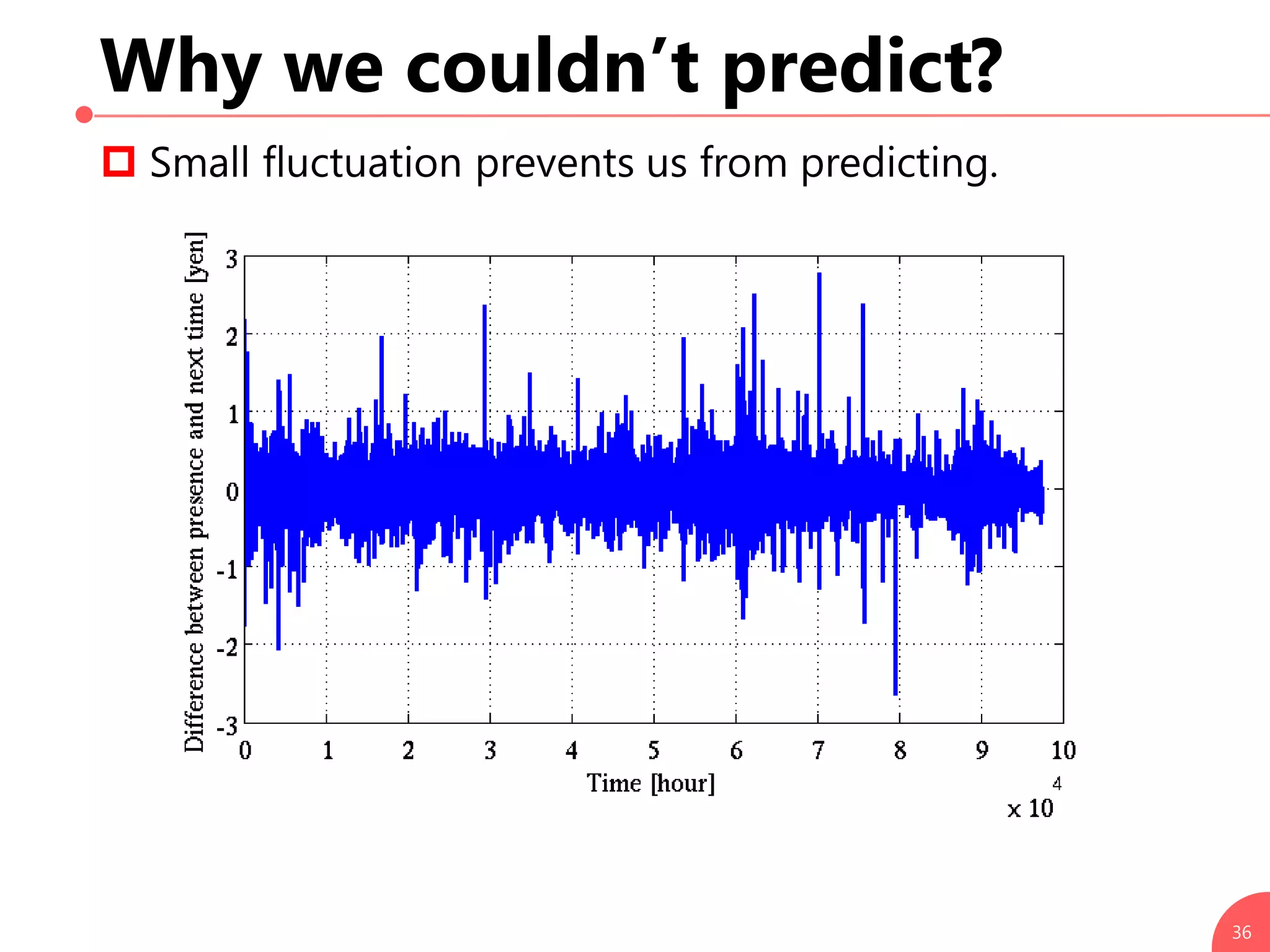 Why we couldn’t predict?
 Small fluctuation prevents us from predicting.
36
 