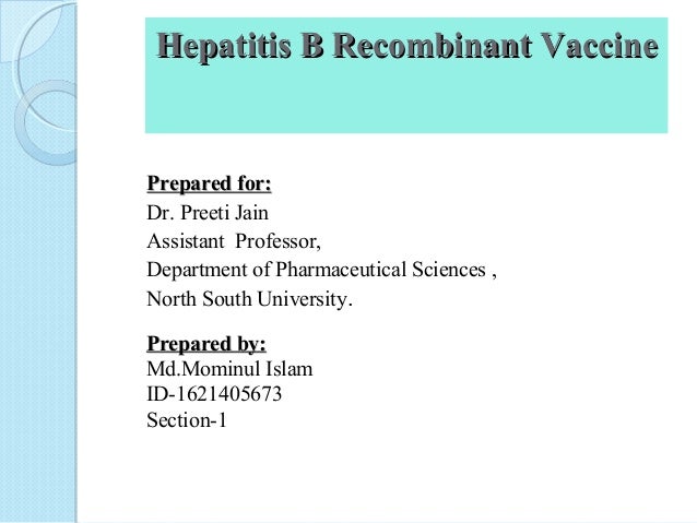Hepatitis B Vaccine