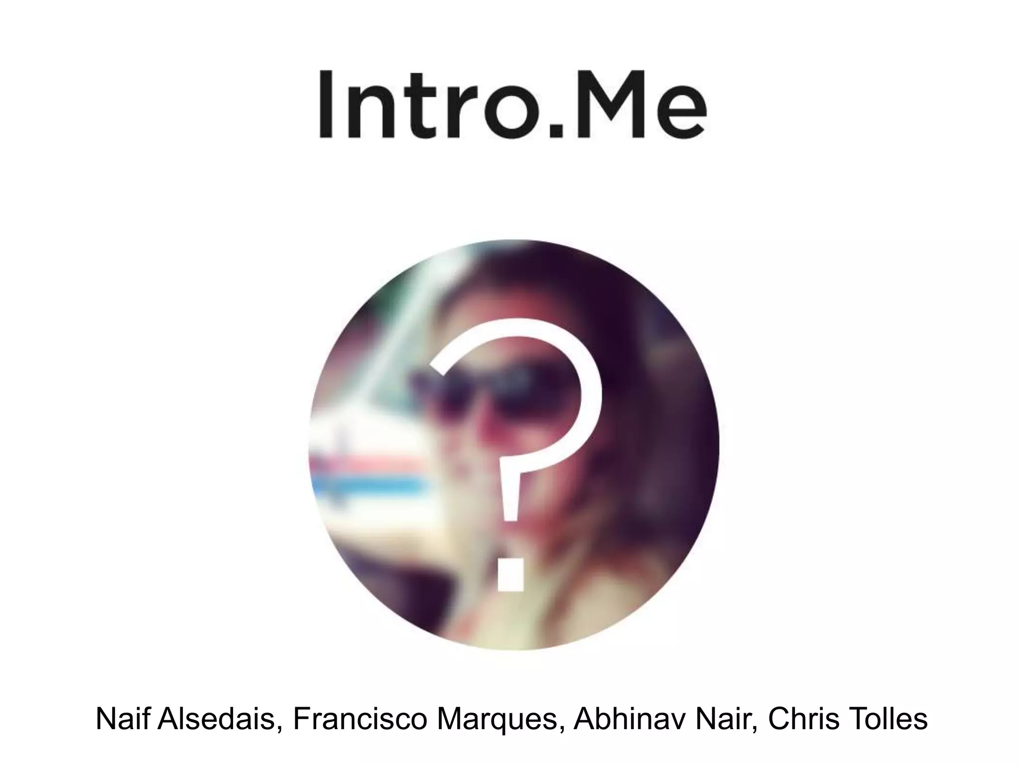 Final presentation intro.me v4 | PPTX