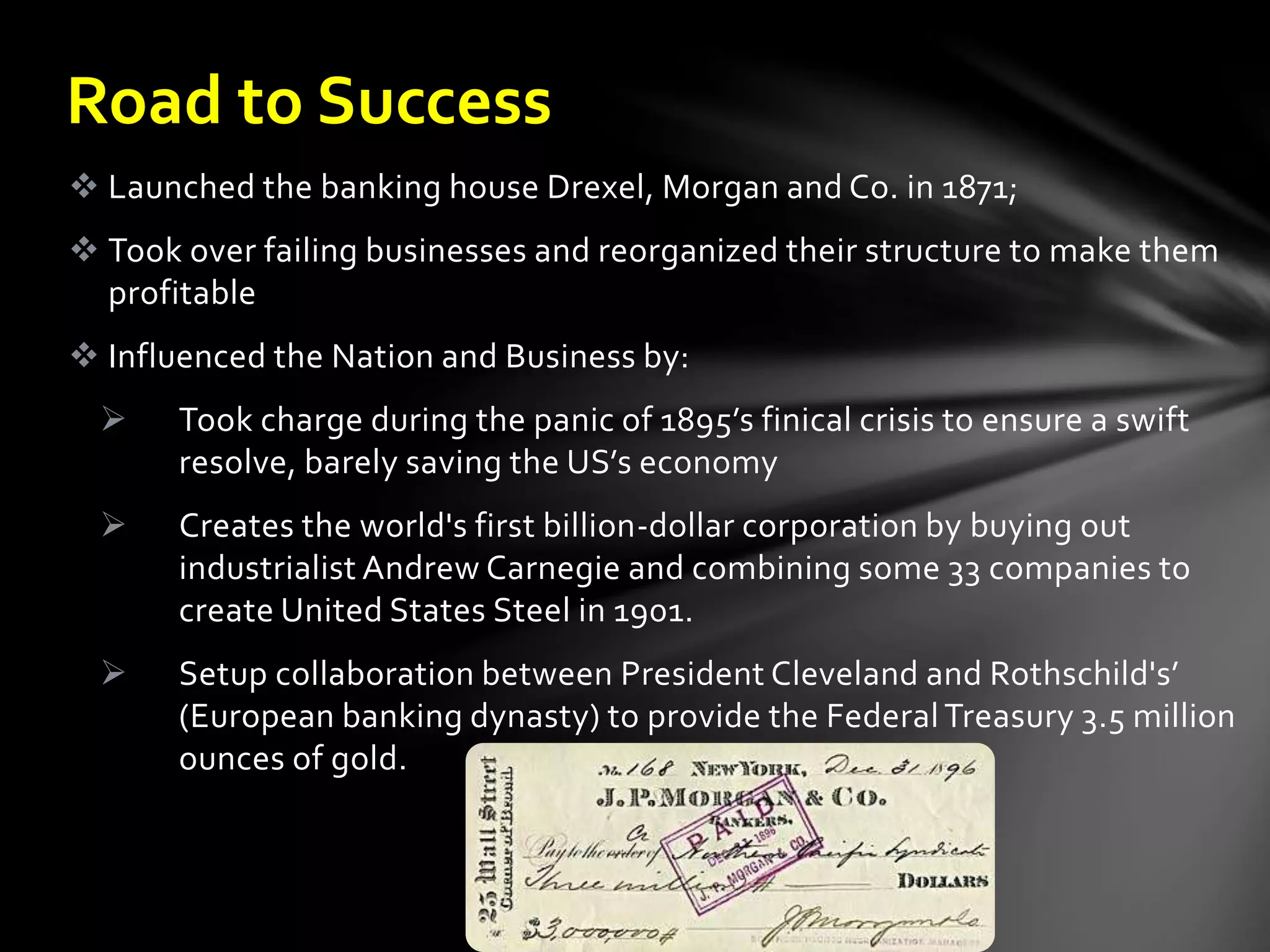 JP Morgan: Profile of an Entrepreneur | PPTX