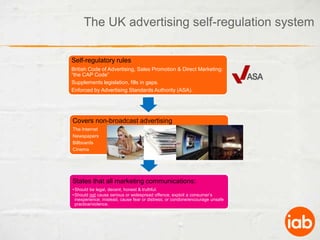 Over 100 pieces of legislation relevant to advertising in England and Wales.