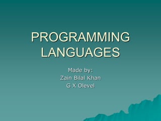 High level and Low level Language | PPT