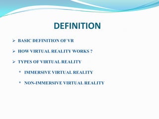 Final presentation of virtual reality by monil