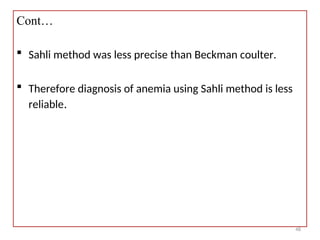 FINAL Presentation on anemia.pptkjkljlkjlkjlkjljlkjkj | PPT