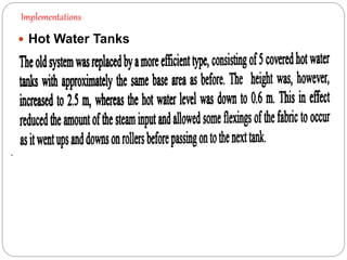 Implementations
 Hot Water Tanks
 
