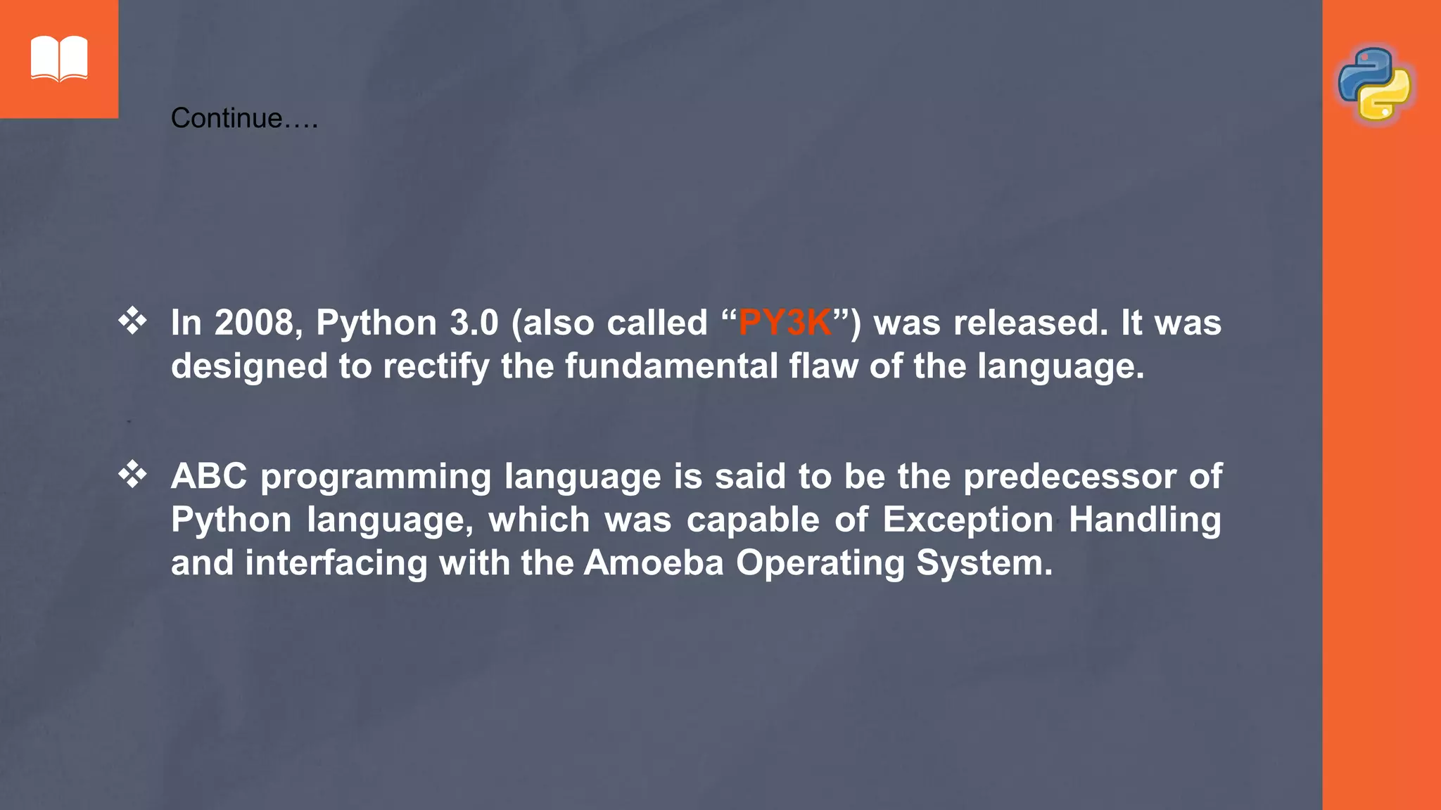 Final presentation on python | PPTX