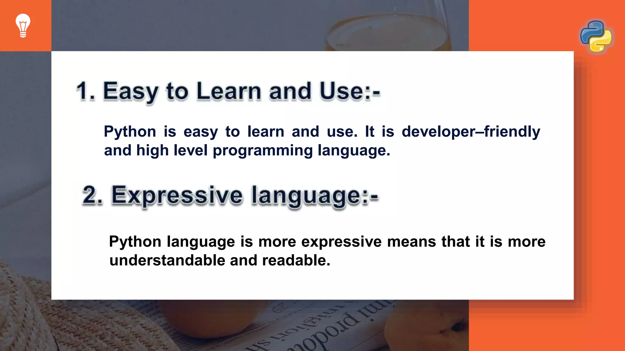 Final presentation on python | PPTX