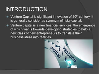 Presentation on Venture Capital | PPTX