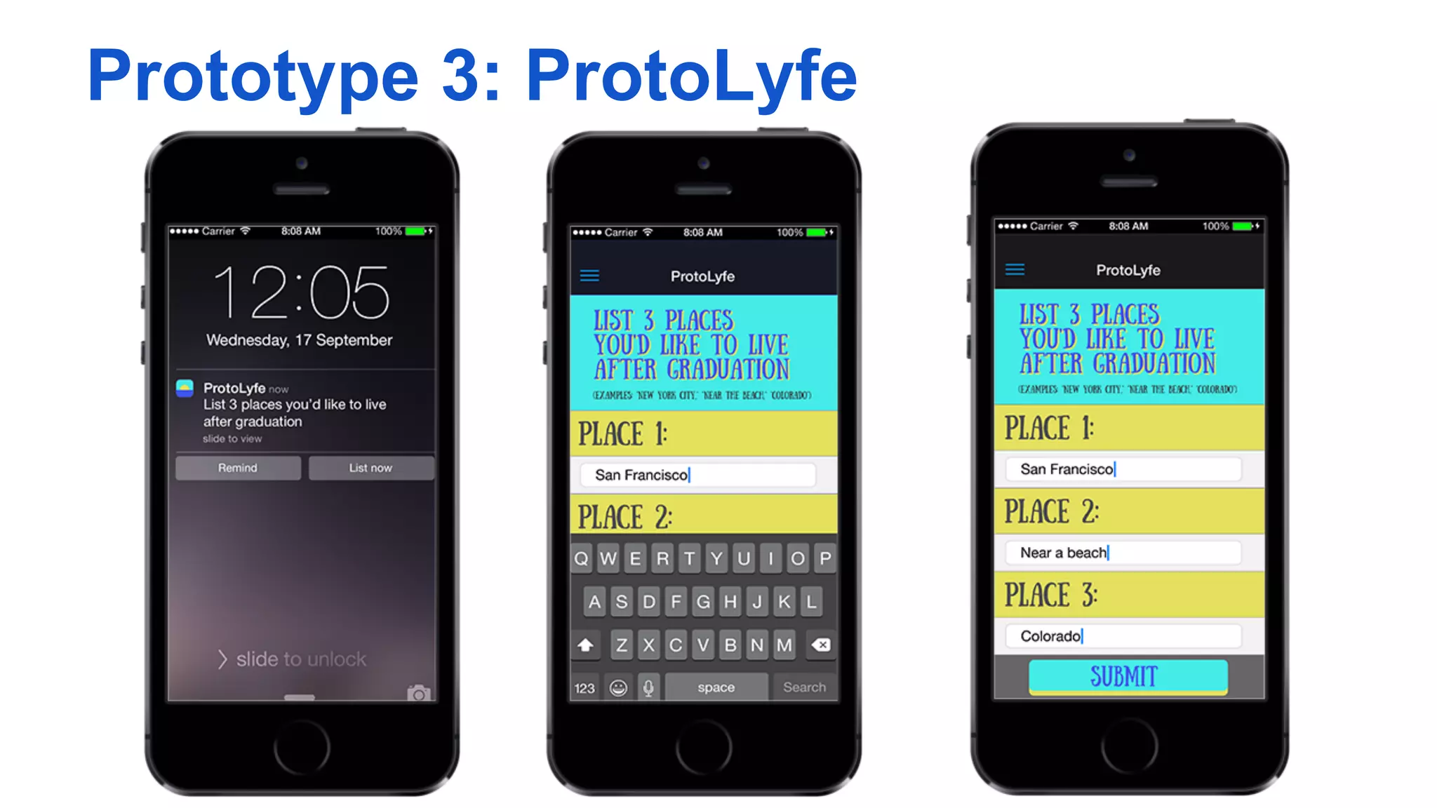 Prototype 3: ProtoLyfe
 