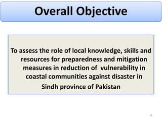 11Global climate impacts on South Asia/Pacific countriesTemperature rise to 0.5-2C by 2030 and 1-7C by 2070Greater rainfall during summer, monsoon and winter rainfall declinesStrongest precipitation eventsFast melting Himalaya and Hindu-Kush glaciersIncreasing global sea-levelVariability associated with EL Nino-southern OscillationImpacts on PakistanTemperatures are increasing rapidly in arid areas of Northern Pakistan.Temperatures in the country’s coastal areas have risen since the early 1900s by 0.6 to 1CPrecipitation has decreased 10 to 15% in the coastal belt and hyper-arid planes over the last 40 yearsSummer rains increased and winter decreased in Northern PakistanHimalaya glaciers that feed whole Indus River system in Pakistan is melting rapidlySource: IFAD. (2007). climate change impacts in the Asian/Pacific region . The Global Mechanism