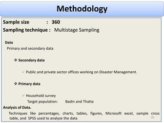 Highlighting major factors of disasters