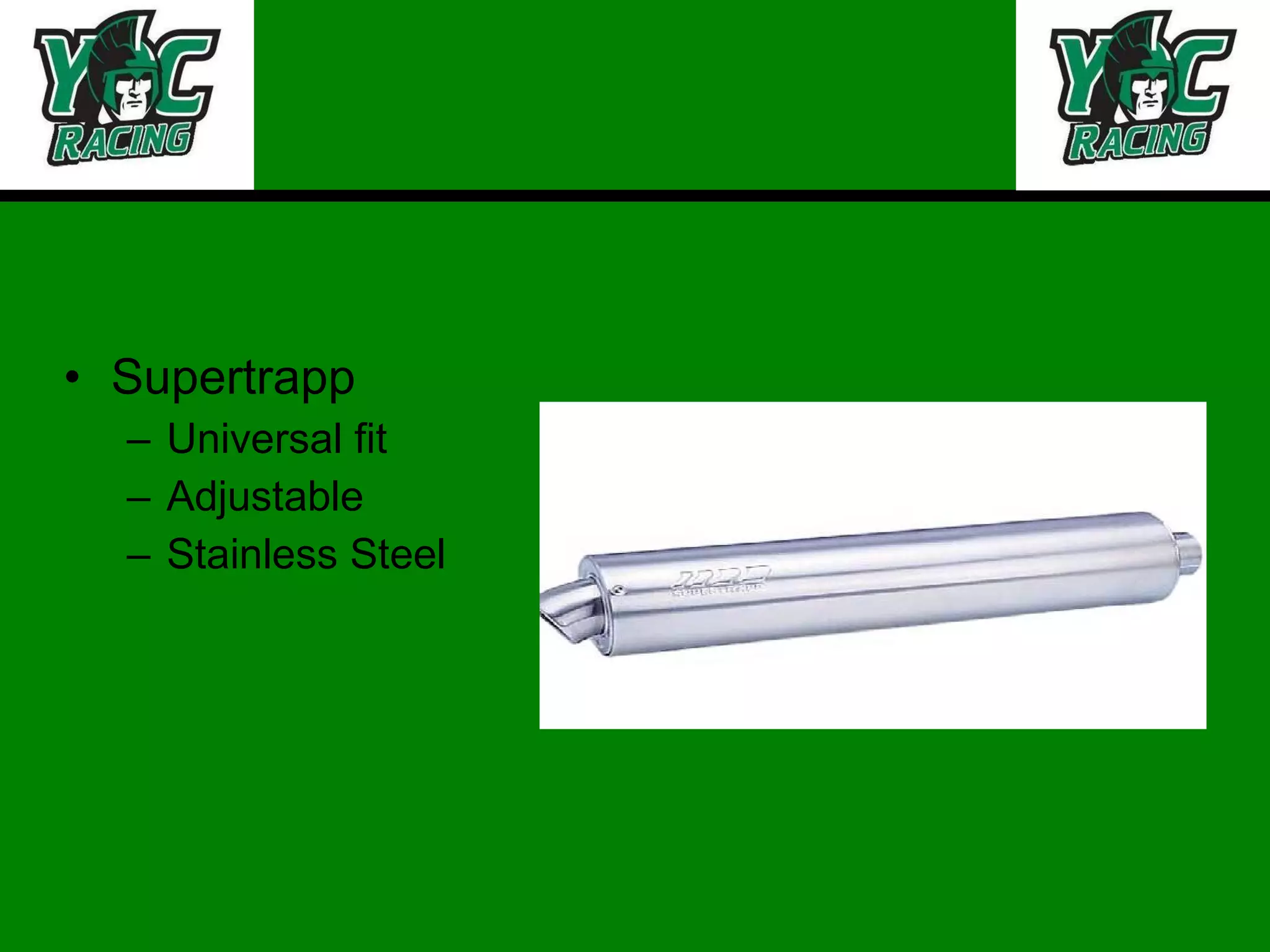 Supertrapp Universal fit Adjustable Stainless Steel 