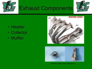 Exhaust Components Header  Collector  Muffler 