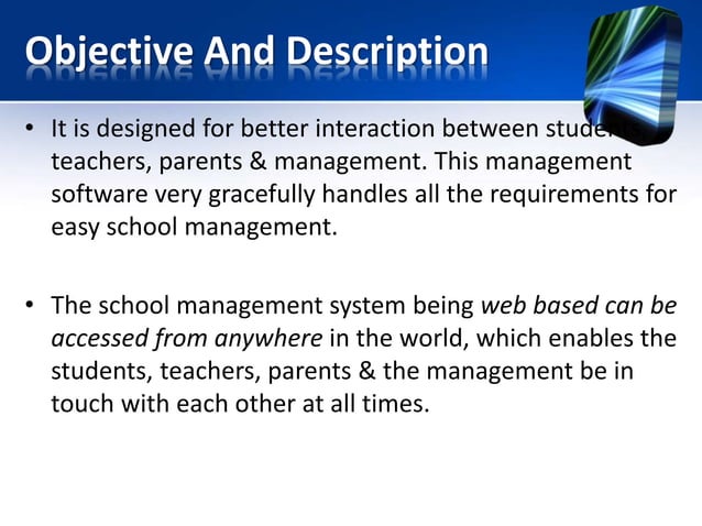 School Management System Ppt Pptx