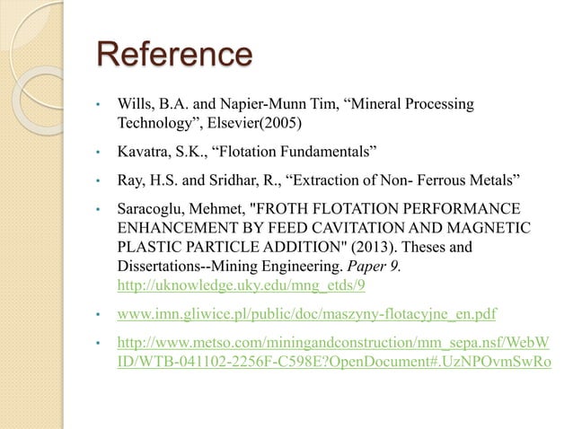 Fundamentals of Flotation | PPTX