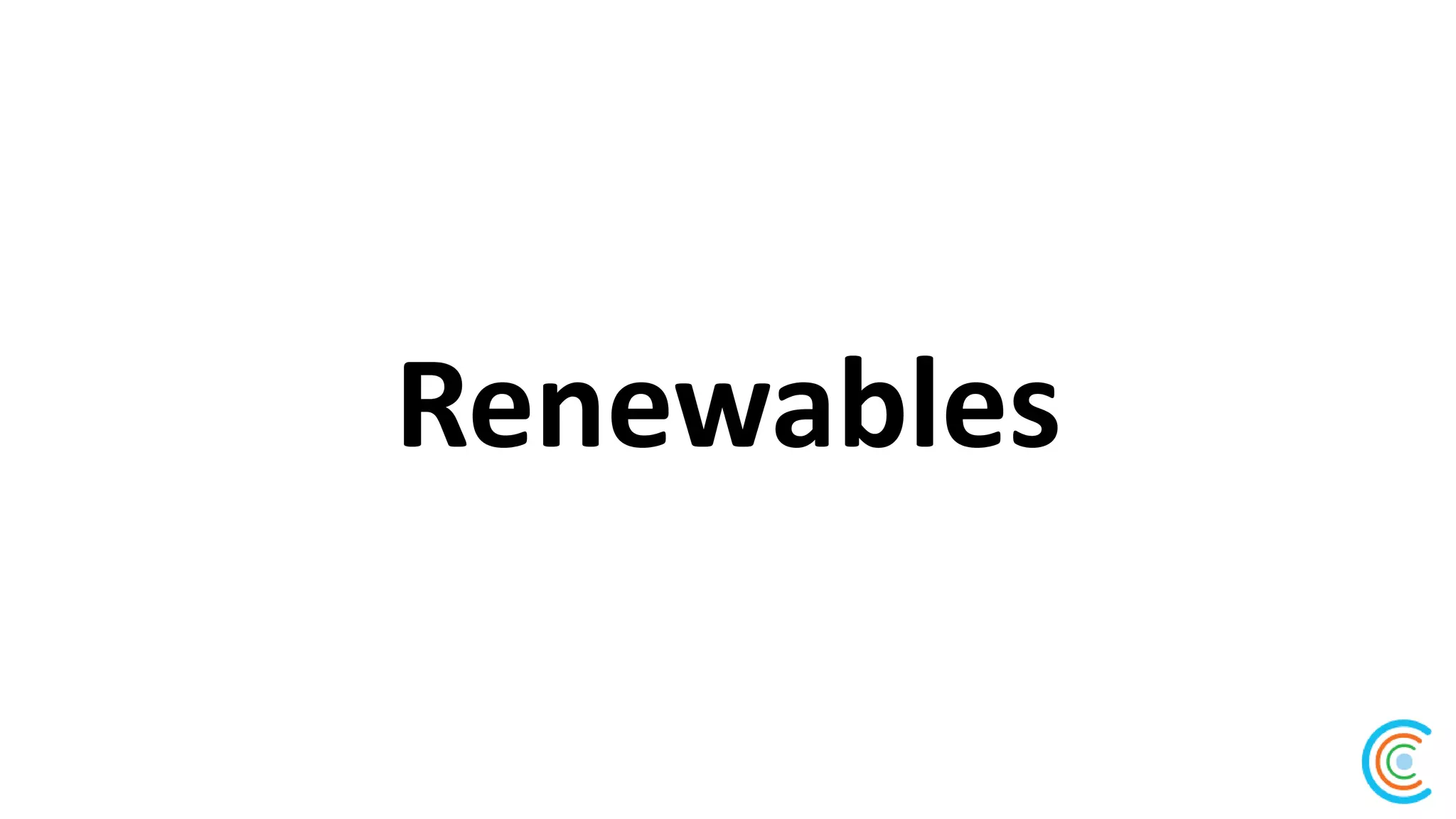 Renewables
 