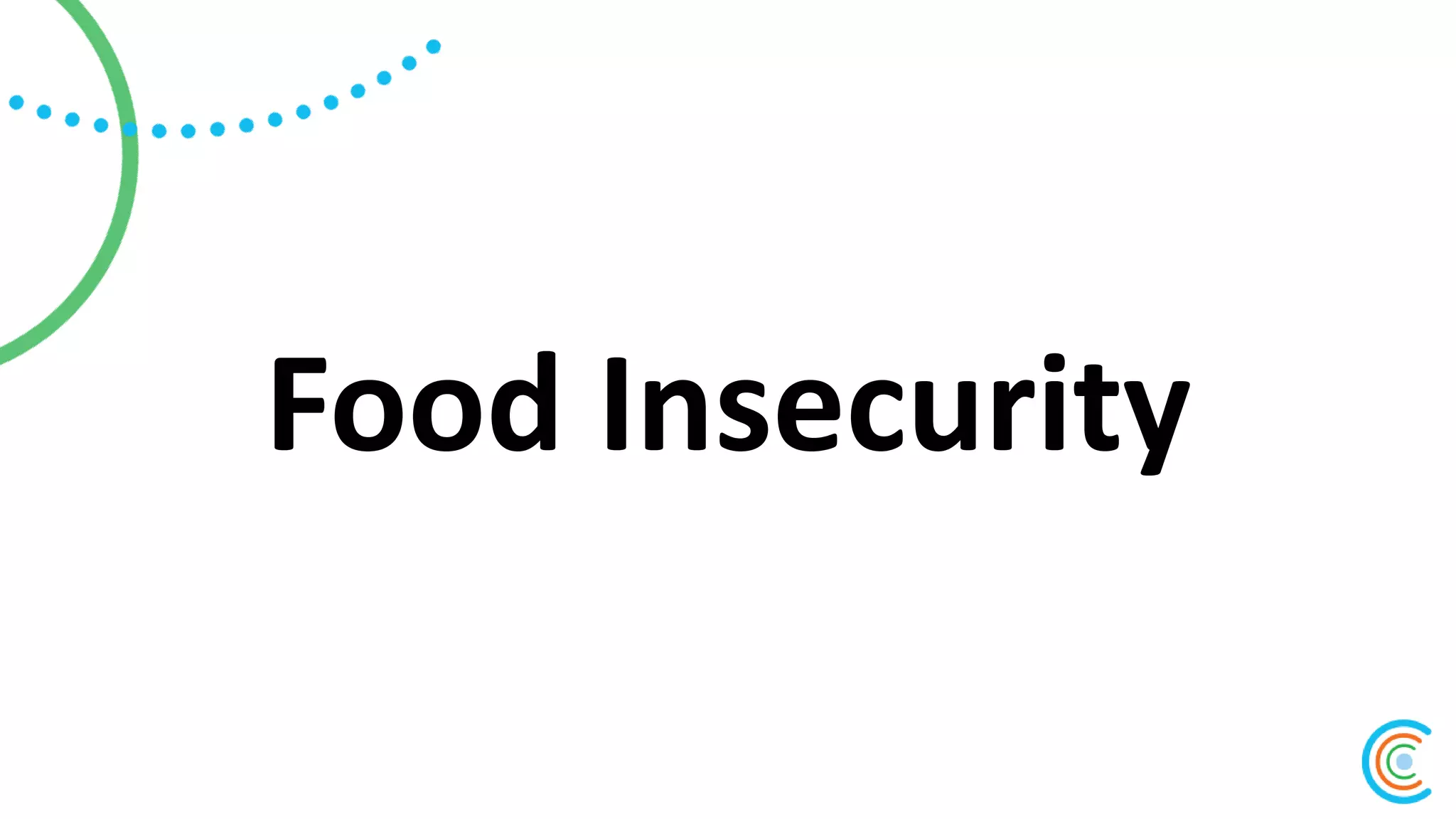 Food Insecurity
 