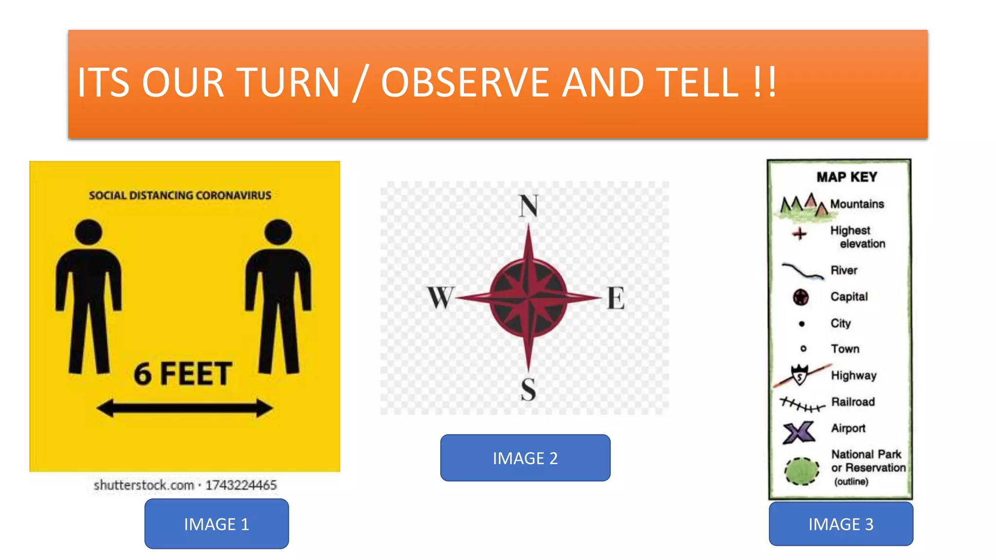 ITS OUR TURN / OBSERVE AND TELL !!
IMAGE 1
IMAGE 2
IMAGE 3
 