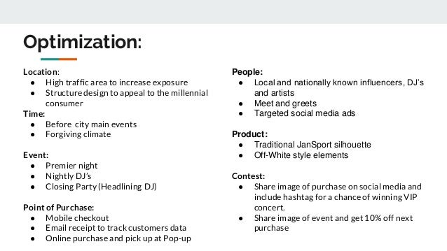 jansport target market